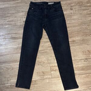 AG Anthropologie High Rise Stevie Ankle Women Jeans - Dark Blue
